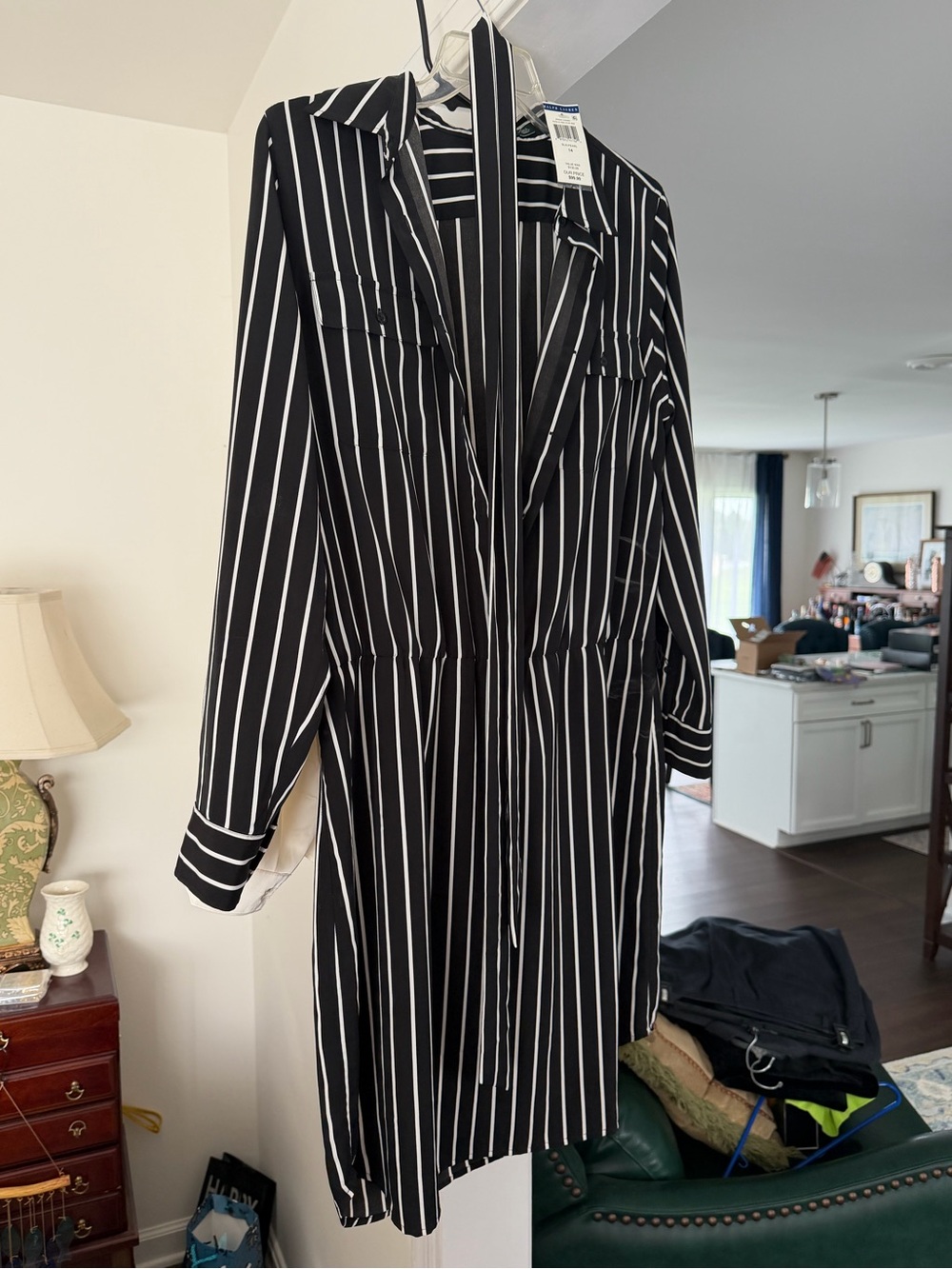 Ralph Lauren Black and White Women’s Shirt Dress- NWT